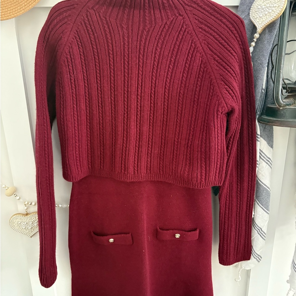 NWT Maje 2-in-1 knit mini dress - Picture 6 of 7